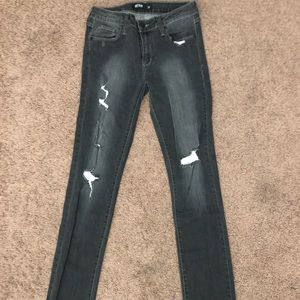 Express Just Black Skinny Jeans